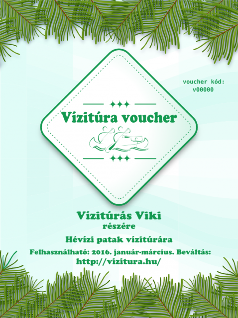 vízitúra voucher kód v00000