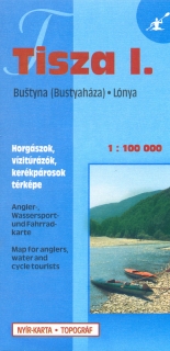 tisza 1 vízitúra térkép